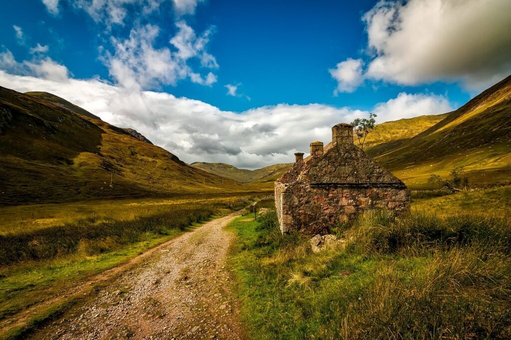 scotland, cottage, house